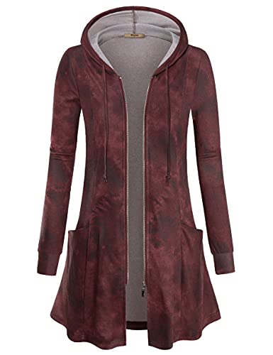 Miusey Women's Zip-Up Hoodie Cardigan