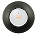POPMAS Black Metal Wall Plate Compatible with Nest Learning Thermostat 3rd 2nd 1st Generation 2017 Version Bracket Mount (2020 New Nest Thermostat Can't Be Used)