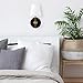 Tamb Wall Sconce with Fabric Shade | Antique Brass Hallway Light Fixture LL-SC201-AB