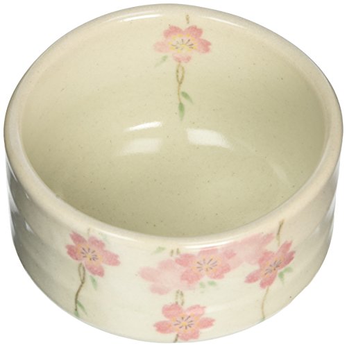?????? Yamaki Ikai Ceramic F1529 Matcha Bowl, Shunyama Weeping Cherry Blossom, Diameter 4.7 x Height 3.1 inches (12 x 8 cm), Minoyaki