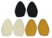 3 pairs of stick-on suede soles with industrial-strength adhesive backing, for high-heeled shoes. Resole old shoes or convert your favorite heels to perfect dance shoes. [SUEDE-LA-3pk-allcol]