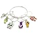 Hope Collection Flip Flop Wine Glass Charms [Island Style/Party Decoration],Silver,One Size