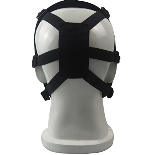 Halloween Mask, XUANOU Airsoft Paintball Full Face Skull Skeleton CS Mask Tactical Military For Halloween Celebration (Black)
