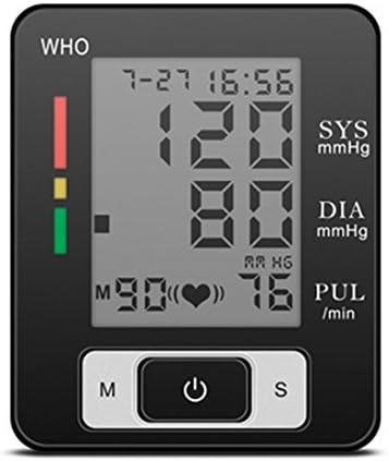 Yxbaby Digital Wrist Sphygmomanometer Blood Pressure Heart Rate Monitor Pulse Rate Detecting Auto Health Care For Adults