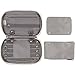 ELLIS JAMES DESIGNS Jewelry Travel Organizer Elegant Pouch with Quilted Exterior and Padded Bag for Protection - Keeps Your Earrings, Necklaces and Other Treasures Neat and Secure – Cream