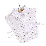 SDS Lady's Half-Shirt Detachable Fake Collar Cotton Collars White Black