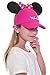 Disney Youth Hat Kids Cap with Mickey or Minnie Mouse Ears (Minnie Pink)
