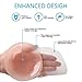 Nipplecovers, Silicone Sticky Bra Reusable Breast Lift Nipple Cover Pasties Strapless Backless Bras 4.3inch(Pink,Round)