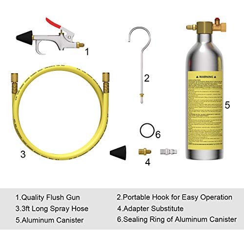 Goplus A/C AC Flush Kit, Heavyduty & Safety Air Conditioner System