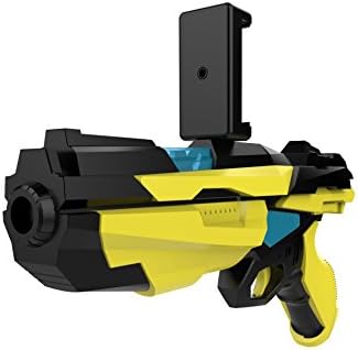 Bluetooth AR Game Gun Toy,AR Augmented Reality Bluetooth Game Controller with Cell Phone Stand Holder Portable and Eco-Friendly AR Toy Video Game with 360 Degree AR Games for IOS Android