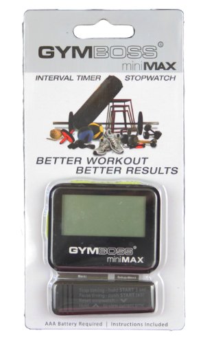 Gymboss miniMAX Interval Timer and Stopwatch - Black/Yellow SOFTCOAT