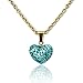 A Touch of Dazzle Heart Necklaces For Girls Gifts for Daughter Color Crystal Necklace Heart Pendant Necklace Girls Jewelry Hypoallergenic Crystal Heart Necklace