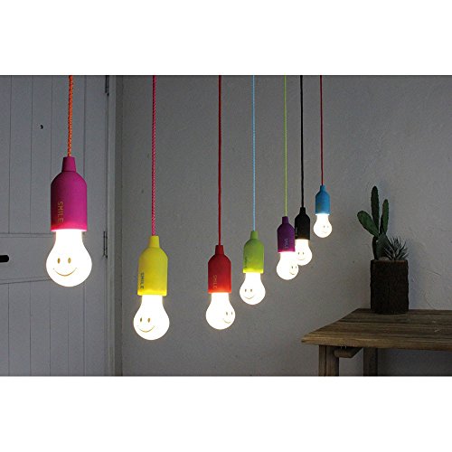 Time Concept SMiLE Soft LED Rope Lamp - Purple - Hanging Lamp, Battery-Operated