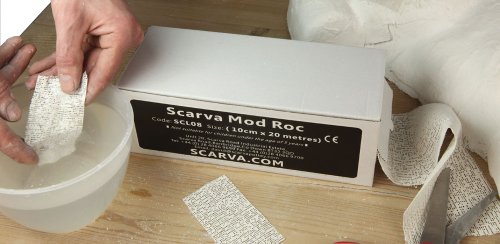 Modroc Plaster of Paris Bandage - 10cm x 20mtr Dispenser Pack by Special Effects Direct - Thumbnail 2