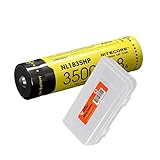 NITECORE NL1835HP 3500mAH 8A+ Lithium-Ion Rechargeable Battery for MH12GTS, MH25GTS, MH23, EC23, HC33, CI7 and Other Flashlights and Headlamps