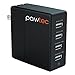 Pawtec 4-Port USB Wall SMART Charger 5V 6.2A / 31W Smart Circuit Optimized For Phones & Tablets iPhone 7 / 7 Plus / 6s 6 / 6s 6 Plus / SE / iPad Pro / iPad mini, iPod, Samsung Galaxy S7, Galaxy Note