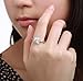 Winter Z Womens Jewelry Circular Bead Square Ring Diamond 18K Gold Ring Wedding,Ring Size 9