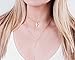 S.J JEWELRY Fremttly Womens Friendship Gift Handmade 14k Gold Filled/Rose Gold/Silver Plated Dainty Moon Cross and Circle Choker Necklace for Mothers Day-Cross