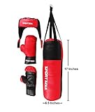 SportSoul KDBS1 Boxing Kit, 17-inch (Red/Black)