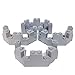Lego Parts: Knights Kingdom - Castle Roof Turret Top 4 x 8 x 2 1/3 (Service Pack of 4 - Light Bluish Gray)
