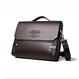 Men'sLeather Briefcase Business Messenger Shoulder Bag,Brown [Misc.]