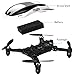TOZO Q4040 Drone RC Quadcopter Foldable Mini Altitude Hold Headless RTF 360 Degree Flips & Rolls 6-Axis Gyro 4CH 2.4Ghz Remote Control Helicopter Height Hold Steady Easy Fly for Training. White