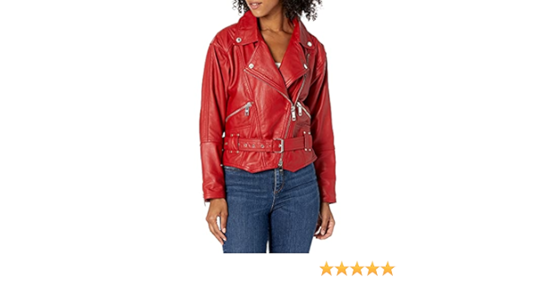 hudson red leather jacket