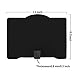 AZUNX HDTV Antenna Indoor, Digital TV Antenna with 2018 Newest Version,60 to 80 Mile with Amplifier Signal Booster for 1080P 4K Free TV Channels, Amplified 16.5FT Coax Cable.