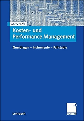 Kosten Und Performance Management Grundlagen Instrumente