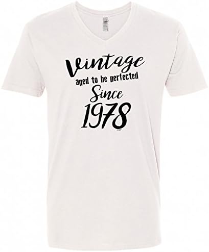 MN-V-Tee 40th Birthday Gifts Vintage Aged To Be Perfected Since 1978 -MN-V-TEE-1978-0104-S-White