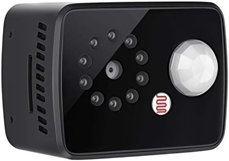 COULAX Mini Hidden Spy Camera 1080P Portable Security Cam 8 Hour Recording 24 Days Long Standby Support Max 128G TF Card Infrared Night Vision Magnetic Camera for Home Office Warehouse