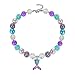 Pendant Necklace Bubblegum Toddler Sparkly Bead Necklace & Bracelet Jewelry Set for Kids First Birthday Gifts