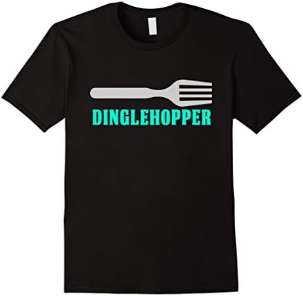 Men's Dinglehopper Fork Mermaid T-Shirt: Under the Sea Large Black