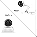 Wall Mount for YI Dome Camera and YI Cloud Home Camera, Myriann Wall Mounted Bracket Holder for YI Home Camera Height and Angle Adjustment with Nice Appearances for YI Home Security Camera,(White)