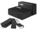 Yes4All Yoga Blocks and Strap Set – Yoga Foam Block 9x6x4 inch (Set of 2) and Yoga Strap with D-Ring – Yoga Blocks and Yoga Stretching Strap (Black)