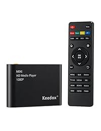 Reproductor multimedia, Keedox   Reproductor de medios digitales para los conductores USB Reproductor multimedia HD, HDMI, Full HD 1080p, tarjetas SD, Unidad de disco duro, dispositivos externos