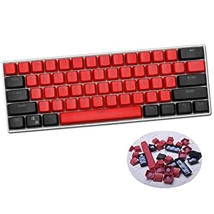 Sunzit Keycaps, 61 Keycaps PBT Keycap Backlight Two-Color Mechanical Keyboard OEM Profile Keycaps for GH60/RK61/ALT61…