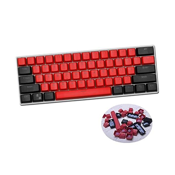 Sunzit-Keycaps-61-Keycaps-Backlight-Two-Color-Mechanical-Keypad-PBT-Keycap-for-GH60-RK61-ALT61-AnnieKeyboard-Poker-Keys-KEYBOARD-is-NOT-for-SELL Sunzit Keycaps, 61 Keycaps PBT Keycap Backlight Two-Color Mechanical Keyboard OEM Profile Keycaps for GH60/RK61/ALT61…