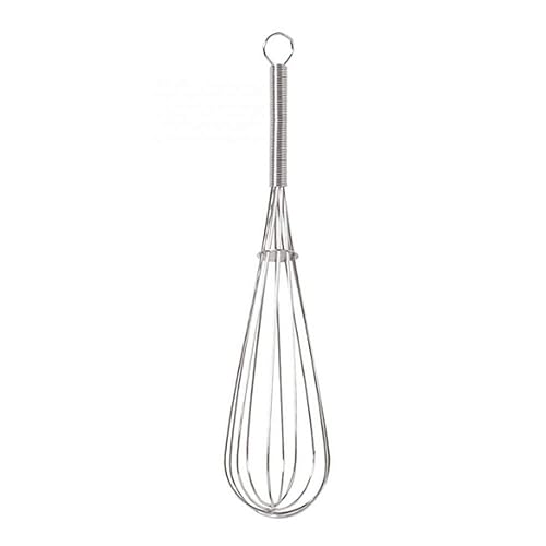 Chef Aid Balloon Whisk, Made with Stainlees Steel Wires and traditionally Balloon Shaped to aid Effortless Whisking, Stirring, Blending and Beating, Measures 25.5cm / 8 inches