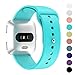 Humenn Sport Bands Compatible for Fitbit Versa, Silicone Accessory Strap Band Compatible for Fitbit Versa Smartwatch Large Small