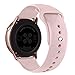 OenFoto Band Compatible Samsung Galaxy Watch 42mm/ Galaxy Watch Active/Gear Sport, 20mm Soft Silicone Replacement Wristband for Samsung Galaxy Smartwatch, Women Men, Black Small