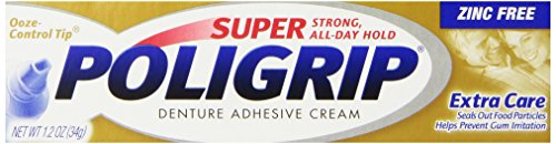 Super Poligrip Extra Care with Poliseal, 1.2-Ounce Packages (Pack of 6)