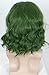 Linfairy Short Green Clown Wig Halloween Cosplay Costume Curly Wig