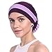 YI HENG MEI Women's Elegant Stretch Flower Block Color Muslim Turban Chemo Cancer Cap