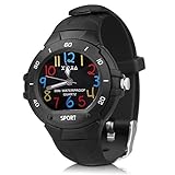 116 Kids Watch 30M Waterproof,Children Cartoon Wristwatch Child Silicone Wrist Watches Gift for Boys Girls Little Child – PerSuper (Black)