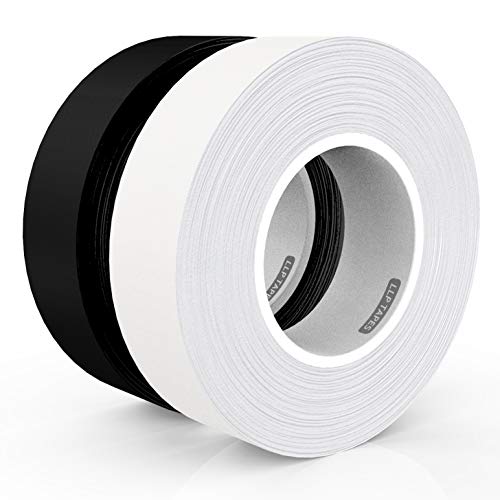 LLPT Gaffer Tape 1 Inch x 30 Feet x 2 Packs Premium Grade Residue Free Removable Strong None Reflective Adhesive(GT130)