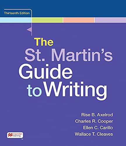 St.Martin's Guide To Writing