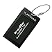 Luggage Tag Business Card Holder TUFFTAAG SINGLE Travel ID Bag Tag - Black