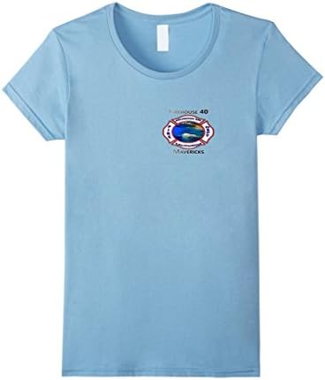 Womens Halfmoon Bay Fire Station 40 T-Shirt Mavericks XL Baby Blue