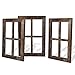 CALIFORNIA CADE ELECTRONIC Rustic Wall Decor-Home Decor Window Barnwood Frames -Room Decor for Home or Outdoor, Not for Pictures (11X15.8 inch) (Set of 3)
